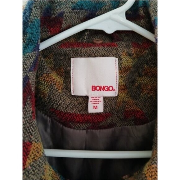 Aztec Southwestern Jacket Boho Vintage Cottagecore Ranchcore Zip Up Jacket Sz M - Picture 4 of 8